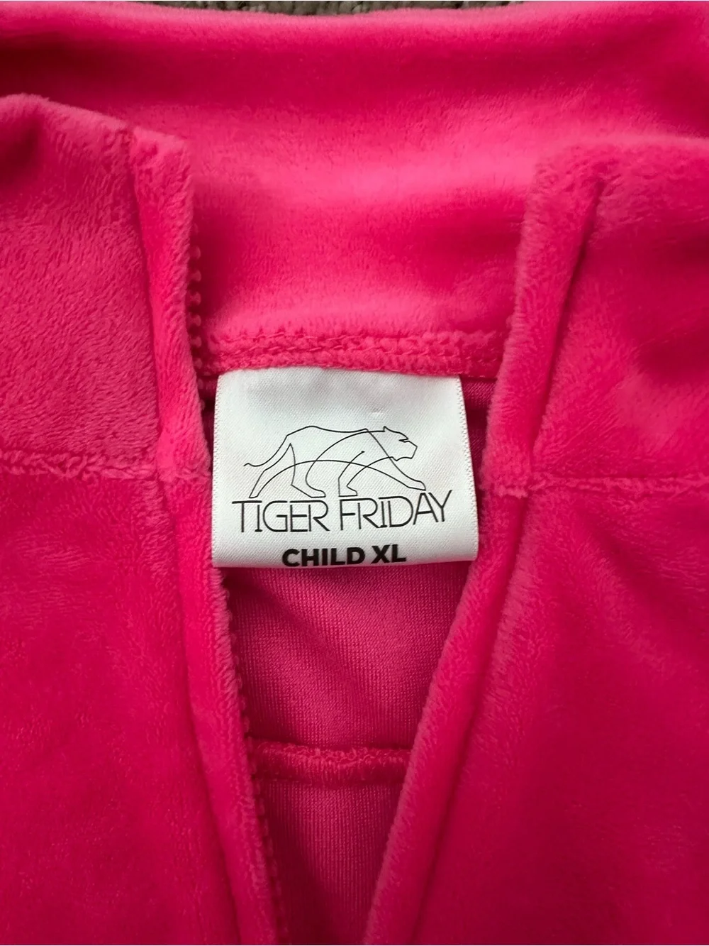 Tiger Friday Luxe Cropped Track Jacket - Hot Punk Child XL